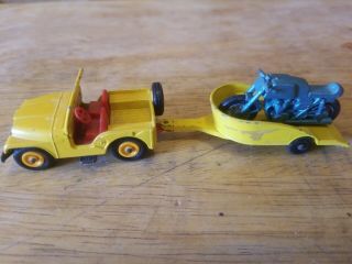Matchbox Lesney 72 Jeep With Trailer And Motorcycle 38