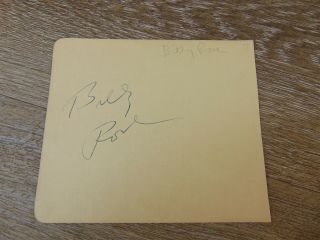 Theatrical Impresario BILLY ROSE AUTOGRAPH Signature Broadway Song Writer Music 2