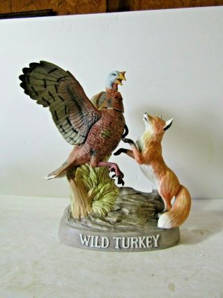 Wild Turkey And Red Fox Decanter