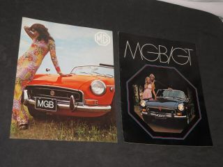 Mg Mgb Gt 1970 & 72 Car Dealer Brochure Not A Reprint