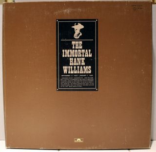 Rare Country Lp Box Set - The Immortal Hank Williams - Polydor - Japan Import