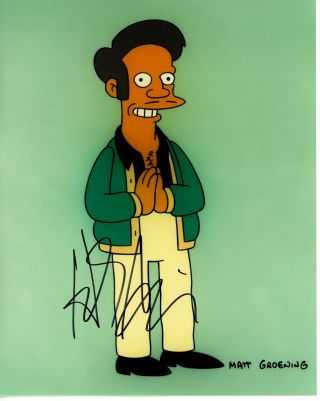 The Simpsons Hank Azaria Signed 8x10 Photo Apu Nahasapeemapetilon