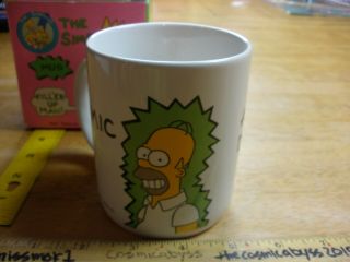 The Simpsons Atomic Dad Homer Simpson Ceramic Mug Mib 1990s Hamilton