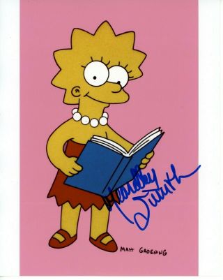 The Simpsons Yeardley Smith Signed 8x10 Photo Lisa Simpson