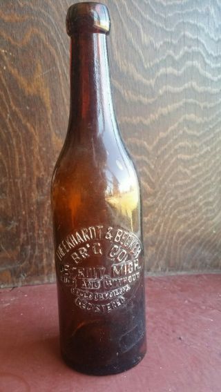 Antique E&b Beer Bottle,  The Ekhardt & Becker Br " G Co Detroit Mich.  E&b Blob Top