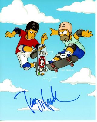 The Simpsons Tony Hawk Signed 8x10 Photo