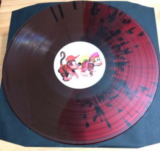 Snes Donkey Kong Country 2 - Soundtrack - Red & Brown W/ Black Splatter Vinyl