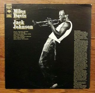 Miles Davis Tribute Jack Johnson Ost Lp Columbia Records 30455 Stereo Vg,  Vinyl