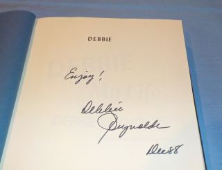 Debbie Reynolds Signed Autographed Book Debbie My Life Actress 2
