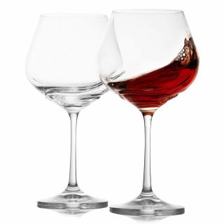 Large Turbulence Vintage Red Wine Aerator Glasses Set Of 6 Crystal 570ml Glass