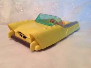 Vintage Mattel Inc.  8 - 1/2 " Plastic Friction Futuristic Concept Car