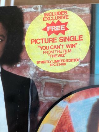 MICHAEL JACKSON - Off The Wall RARE UK ORIG LP,  V.  LTD 7’ PIC DISC 1979 2