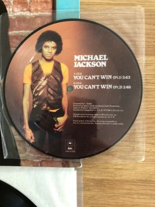 MICHAEL JACKSON - Off The Wall RARE UK ORIG LP,  V.  LTD 7’ PIC DISC 1979 4
