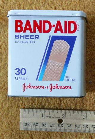 Vintage Johnson & Johnson Metal Band - Aid Container