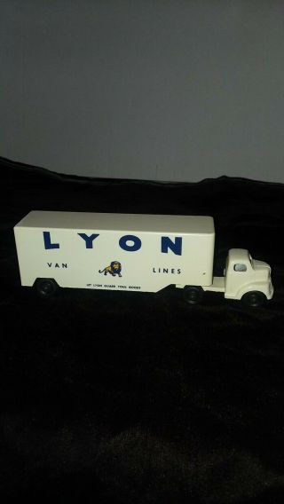 Ralstoy Lyon Van Lines Truck With No.  3 Cab And Very Old Style No.  12 Trailer