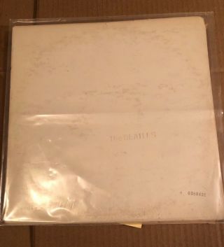 The BEATLES White Album 2 LP LOW NUMBER COVER 0380431 W/Poster Pictures Lyrics 2