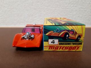 Rare Matchbox Superfast Lesney - Series 4 - Gruesome Twosome Rare Color Red 5
