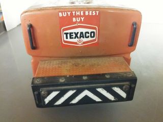 Vintage 60 ' s Texaco Gas Tanker Pressed Metal Toy Truck Parts Park Plastics 4