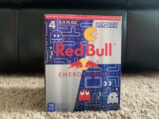 Red Bull Pacman Ltd.  Edition 4 Pack Box 8.  4 Oz Each