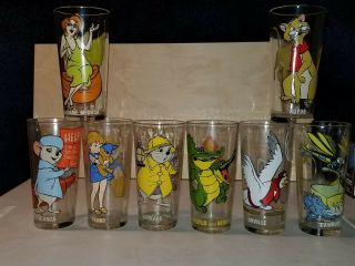 1977 The Rescuers Pepsi Glasses ( (complete Set))  Walt Disney Great Shape