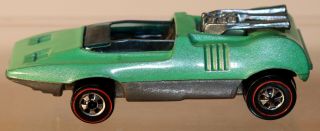 Dte 1973 Hot Wheels Redline Fluorescent Green Peepin 