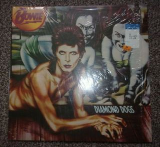David Bowie Diamond Dogs First Pressing Vinyl Still In Shrink Ex,  Ziggy Stardust