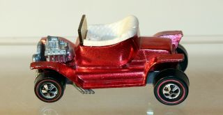 Dte 1968 Hot Wheels Redline 6219 Metallic Red Hot Heap W/white Interior