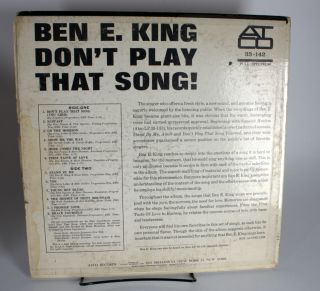 BEN E.  KING - DON ' T PLAY THAT SONG - WHITE LABEL PROMO - VINYL RECORD ALBUM 3