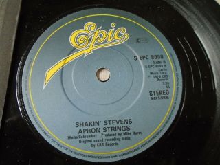 SHAKIN STEVENS - HOT DOG / APRON STRINGS - 1989 UK EPIC LABEL - EX 4