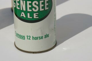 GENESEE 12 HORSE ALE ZIP TOP & 2 GENESEE FLAT TOP BEER CANS ROCHESTER NO RES 7