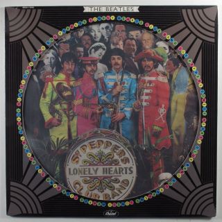 Beatles Sgt.  Peppers Lonely Hearts Club Band Capitol Lp Vg,  Stereo Picture Disc