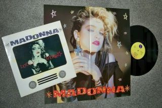 Madonna Lucky Star - Tv Sleeve,  Poster - Limited Edition,  Sire W9522t,  1984,  Uk