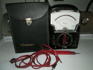 Triplett Volt Meter.  With Case.  Model 630 - Na.  Type 3 Suspension