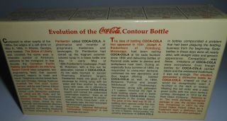 Evolution Of The Coca - Cola Contour Bottle 100th Anniversary Old Stock 4