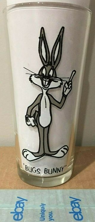 Pepsi - Warner Brothers Collector Series Glass - Bugs Bunny - 1973 - Vintage