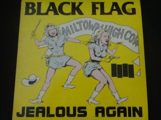 Black Flag " Jealous Again " 12 " Vinyl.  1st Press (sst 003) 1980.  Rare