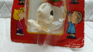 Snoopy Flying Ace Mini Walker Wind - Up Action Toy 222 Red Baron Vintage 3