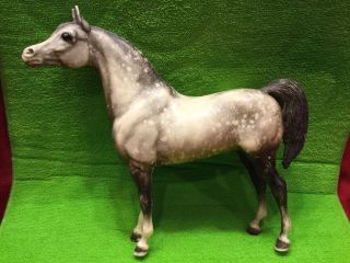 Breyer Collectable Model Horses Dark Dapple Gray Proud Arabian Stallion