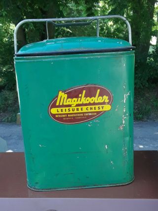 Vintage Magikooler Leisure Chest Cooler,  Metalcraft Manufacturing Corp