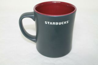 Starbucks 2012 Sumatra Tiger Coffee Mug Matte Black Maroon Ceramic Cup 16oz 2