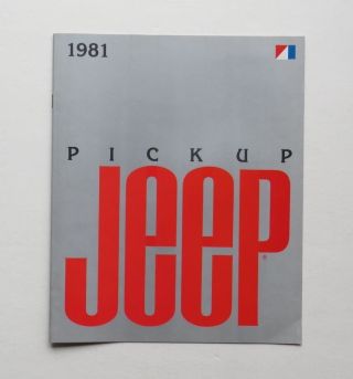 1981 Jeep Pickup Brochure