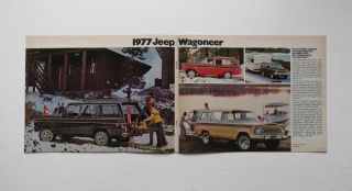 1977 Jeep Auto Show Full Line Brochure CJ - 5 CJ - 7 Cherokee Pickup 5