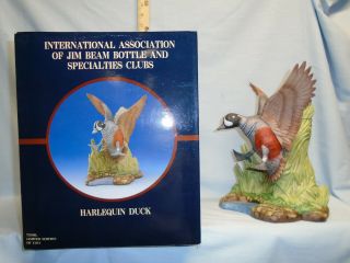 Jim Beam/i.  A.  J.  B.  B.  S.  C.  21 D.  U.  Harlequin Duck Decanter