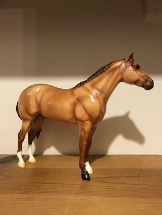 Breyer Horse “elcr Benefit Model” Lady Phase Glossy Red Dun