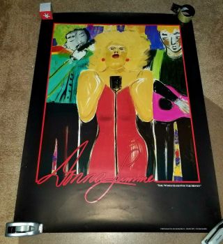 Donna Summer Autographed She Hard For The Money Art Poster