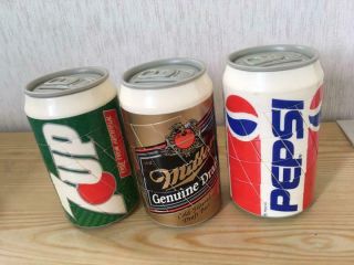 Pepsi 7up Miuer Coin Bank Vintage Retro Novelty Limited Rare H:about 11cm Japan