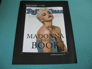 Madonna Mini Interview Book Rolling Stone Japan 2007 - Oct Mega Rare