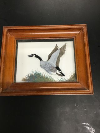 Joseph Q Whipple Shadow Box 3d Audubon Painting Abercrombie And Fitch Goose