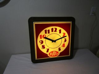 Vintage Dr.  Pepper Lighted Clock - - - - - - - - - - - - - - - - - - - - - - - - - - - - - - - - - - - - - - - - Cool