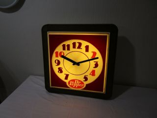 Vintage Dr.  Pepper Lighted Clock - - - - - - - - - - - - - - - - - - - - - - - - - - - - - - - - - - - - - - - - Cool 2